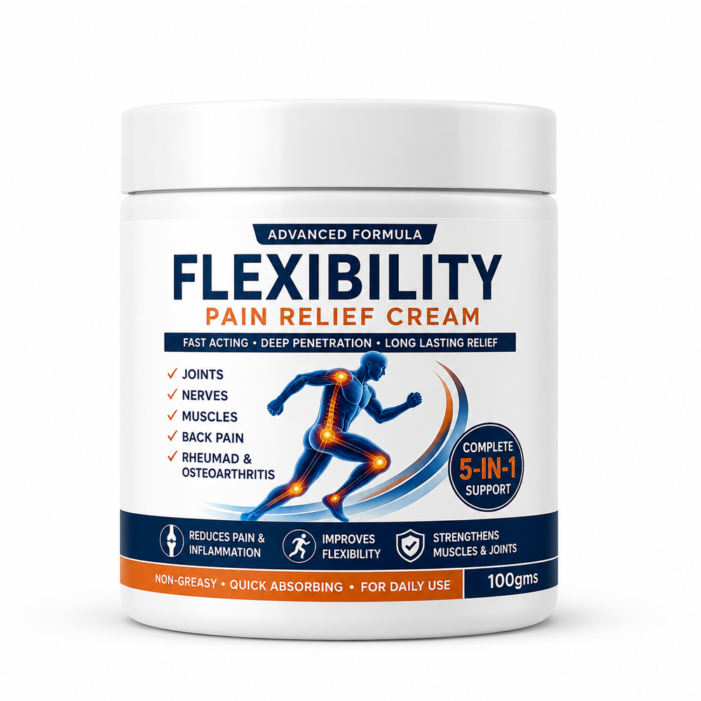 Flexibility Pain Relief Cream 100g – Joint & Muscle Massage Cream